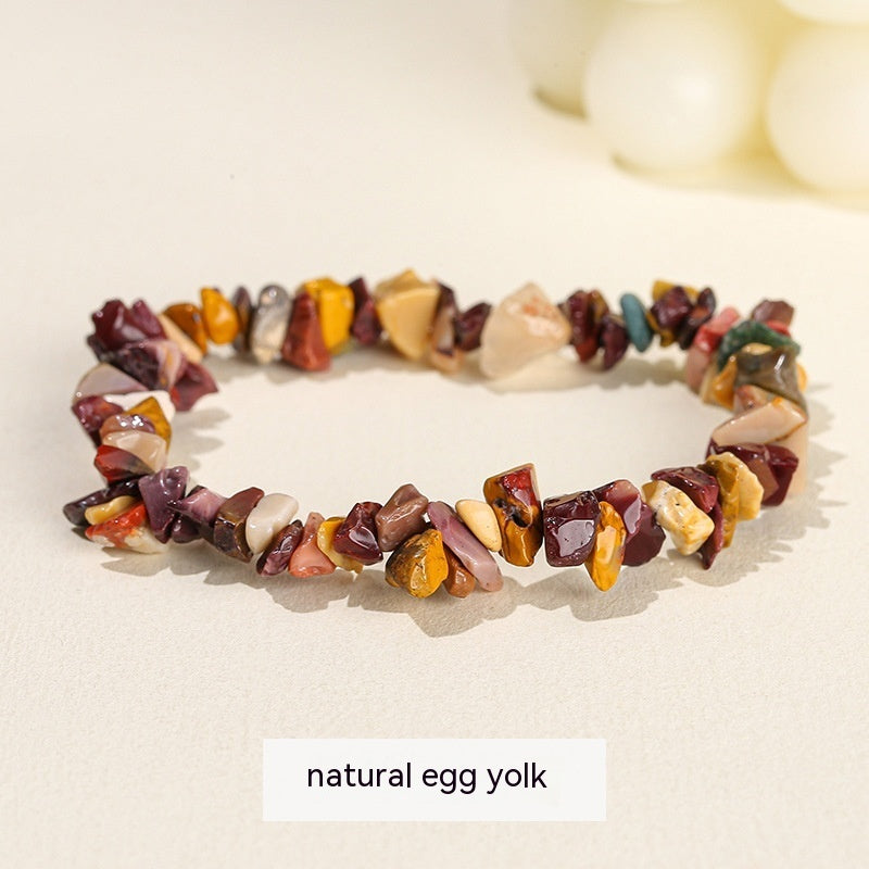 Handmade Natural Crystal Gravel Bracelet Agate Aventurine Irregular Chips Bracelet Women Unique Jewelry Gifts