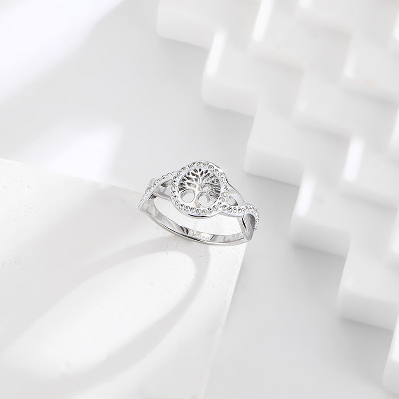 Unisex Titanium Steel Ring Hollow Open Mouth Electroplated Fashion Jewelry Durable Color Retention Modern Accessory