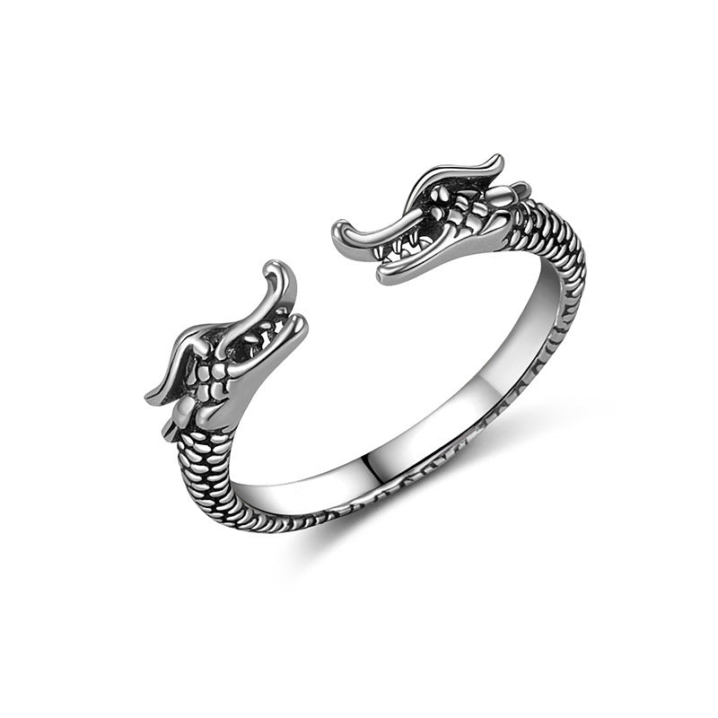 Dragon Ring In 925 Silver Electroplated Fashion Jewelry With Faucet Design Statement Ring Size 14 Gift Box Now