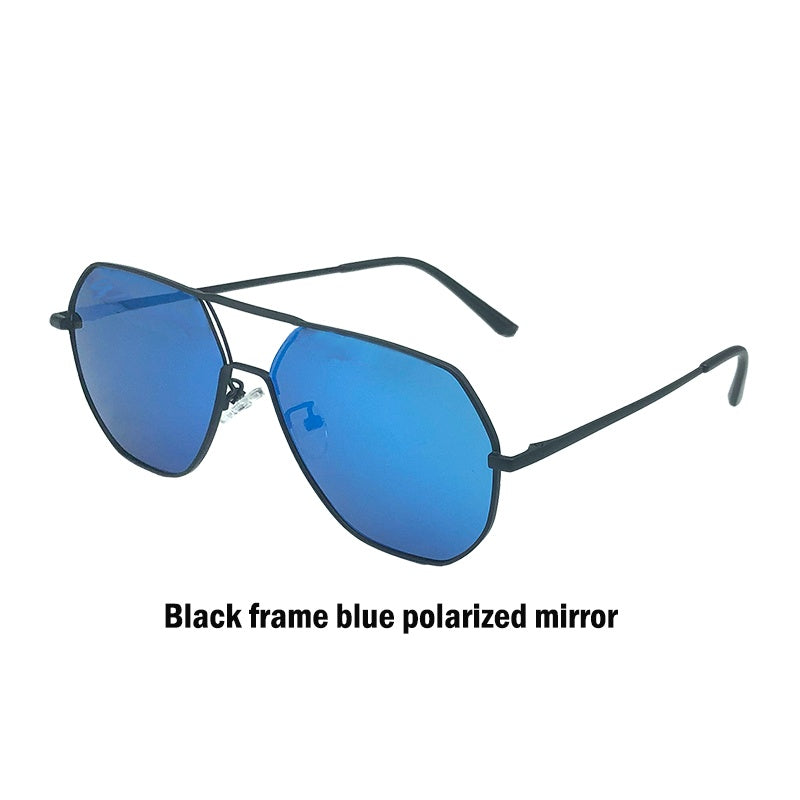 Mens Polarized Sunglasses Vintage Metal Frame TAC Lenses UV Protection Anti Glare Driving Fishing Outdoor All Day