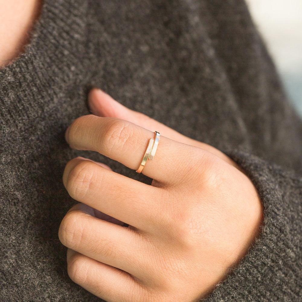 Geometric Stainless Steel Ring With Korean Inspired Design For Women Gift For Friends Birthday Jewelry Everyday Wear