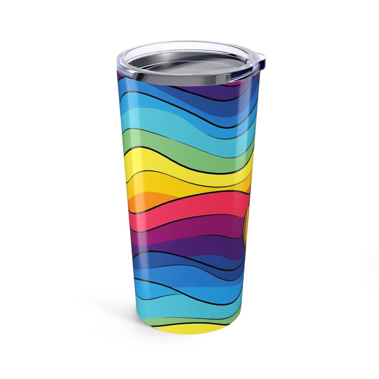 20oz Stainless Steel Travel Mug With Vibrant Printed Design Double Wall Vacuum Insulated Spill Resistant