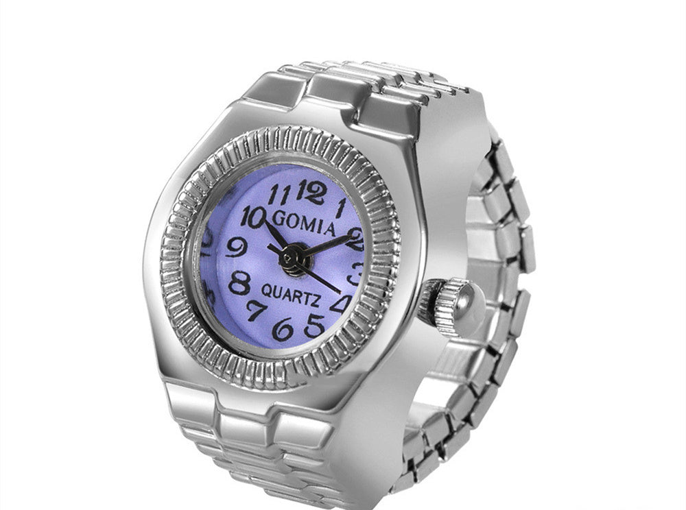 Peach Heart Retro Octagonal Ring Watch With Colorful Surfaces And Square Variants With White Yellow Red Purple