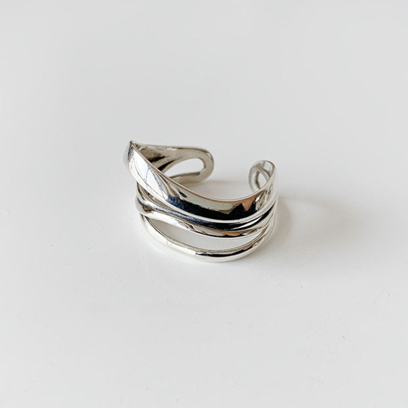 Korean Floral Ring 925 Sterling Silver For Women Gift