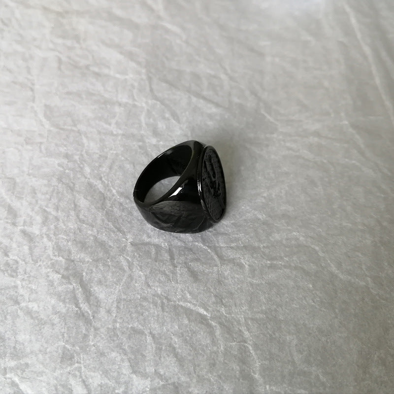 Three Prong Weapon Casting Ring Stainless Steel Europe And America Style Suitable For Collectors For Showpiece