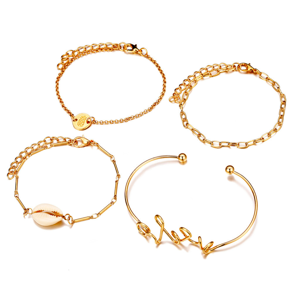 Alloy Bracelet Set For Women And Girls Fashionable Bracelets Stylish For Women Everyday Wear And Special Women