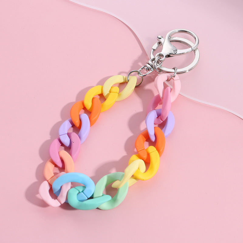 Acrylic Keychain For Bags And Clothing Cute Key Ring Accessory With Durable Chain Pendant Great For Backpacks And Bags