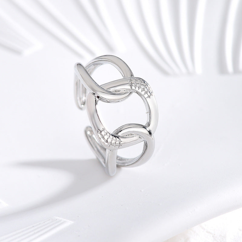 Devil Eye Ring Adjustable Opening Fashion Ring Copper Electroplated For Men And Women Unisex Gothic Jewelry Daily