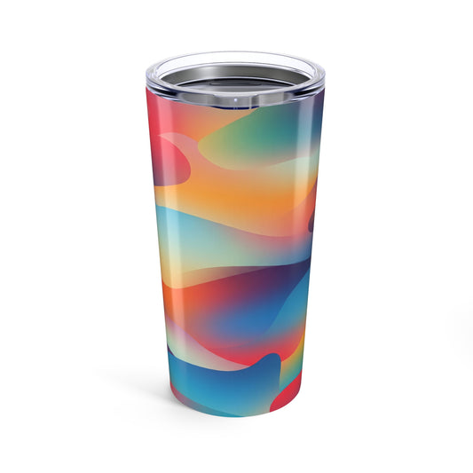 Insulated 20 Oz Steel Travel Mug With Double Wall Vacuum And Printed Spill Resistant Lid For Hot Or Cold Beverages