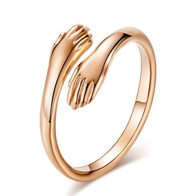 Vintage Hug Ring Eco Friendly White Copper Lightweight Thin Band For Women And Men Ideal Everyday Jewelry Gift