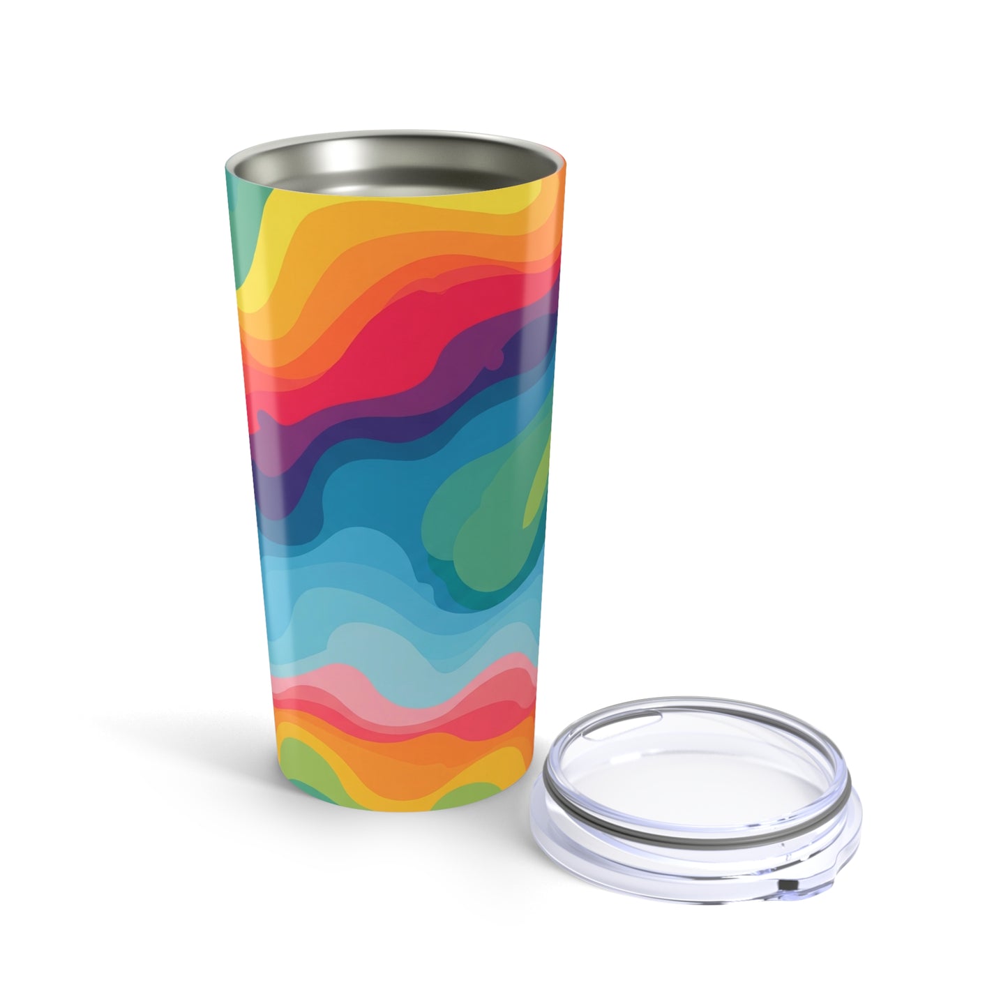 20oz Stainless Steel Tumbler With Double Wall Vacuum Insulation Spill Resistant Printed For Hot And Cold Beverages