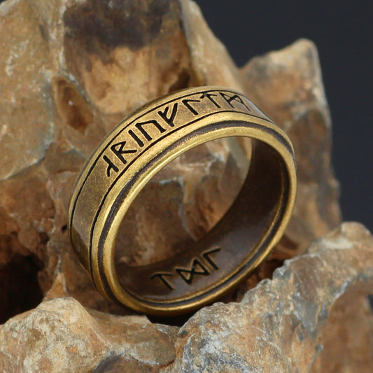 Stainless Steel Ring Ancient Bronze Size 8 9 10 11 12 Stylish Simple Personality Accessories Ring Stylish Ring