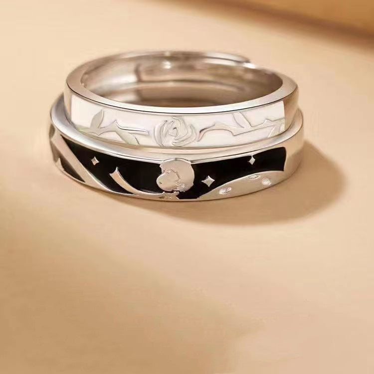 Geometric Ring Copper Plated White Gold Silver Minimalist Fashion Ring For Men And Women Jewelry Style Classic