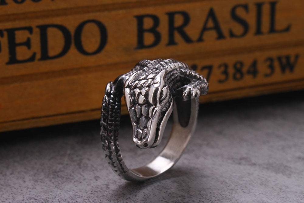 Mens Ring Titanium Steel Electroplated Fashion Jewelry