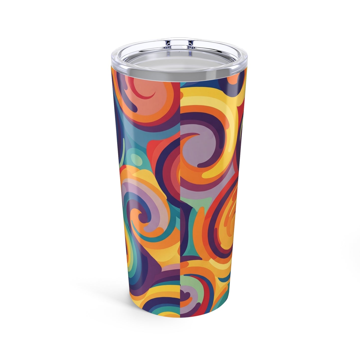 20oz Stainless Steel Travel Mug With Double Wall Vacuum Insulation Spill Resistant Thermal Hot Cold Printed Design