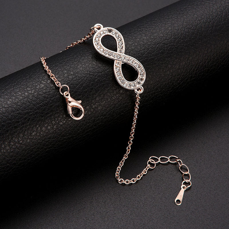 Womens Alloy Bracelet With Crystals Gems Electroplated Finish Fashion Jewelry Charm Bangle Elegant Decorations