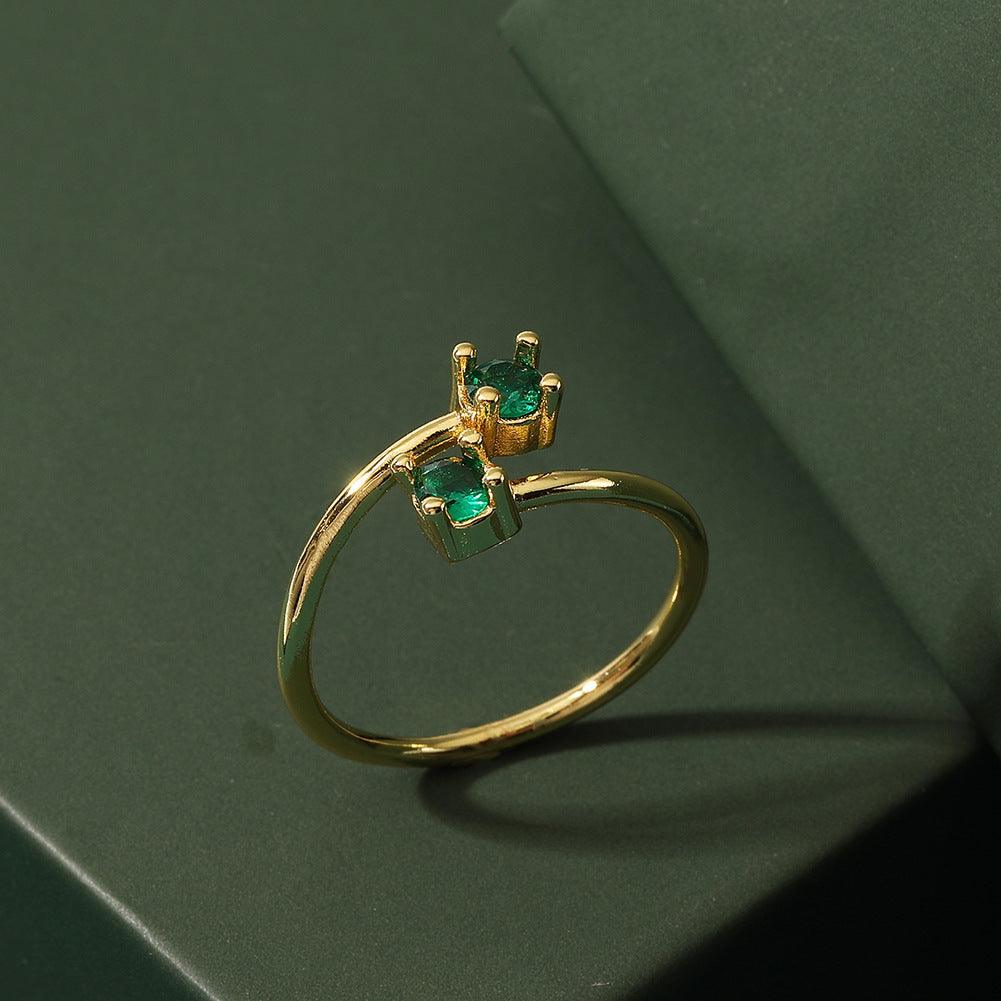 Small Square Ring For Women Adjustable Opening Finger Ring Minimalist Jewelry For Everyday Wear And Casual Use