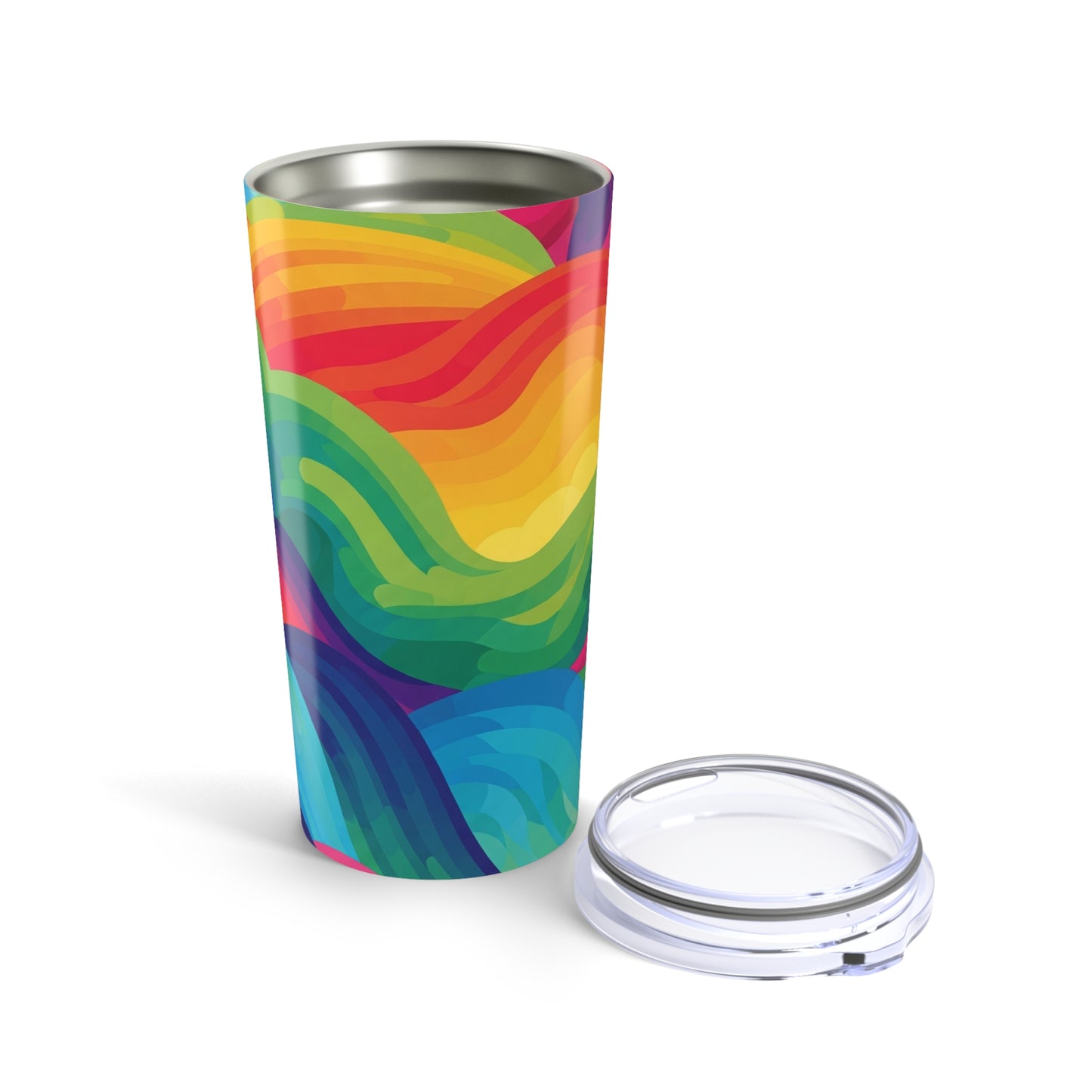 20oz Stainless Travel Mug With Double Wall Vacuum Insulation Leak Proof Thermal Design And Printed Pattern For Hot