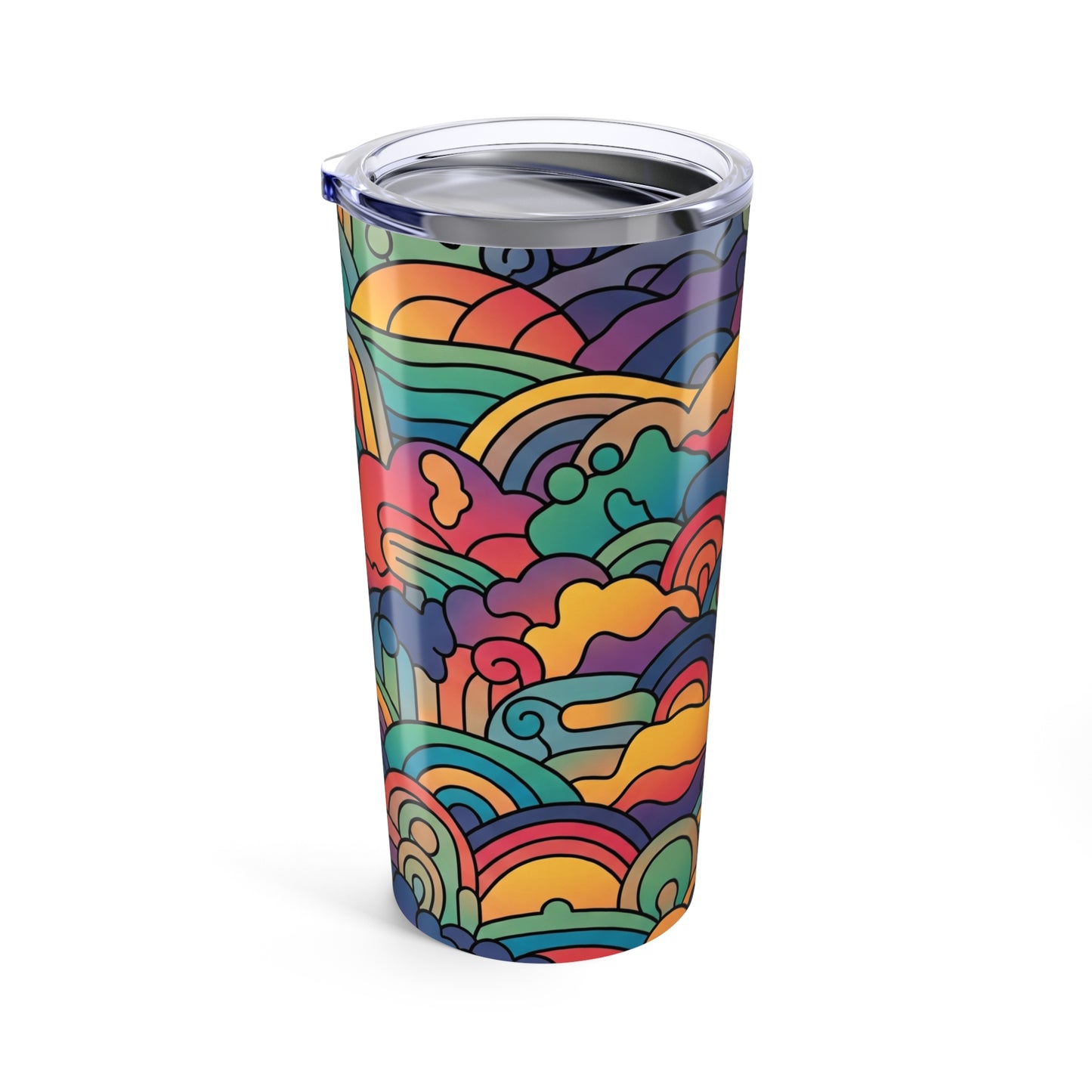 20oz Stainless Steel Tumbler With Double Wall Vacuum Insulation Travel Mug Spill Resistant For Hot Or Cold Drinks
