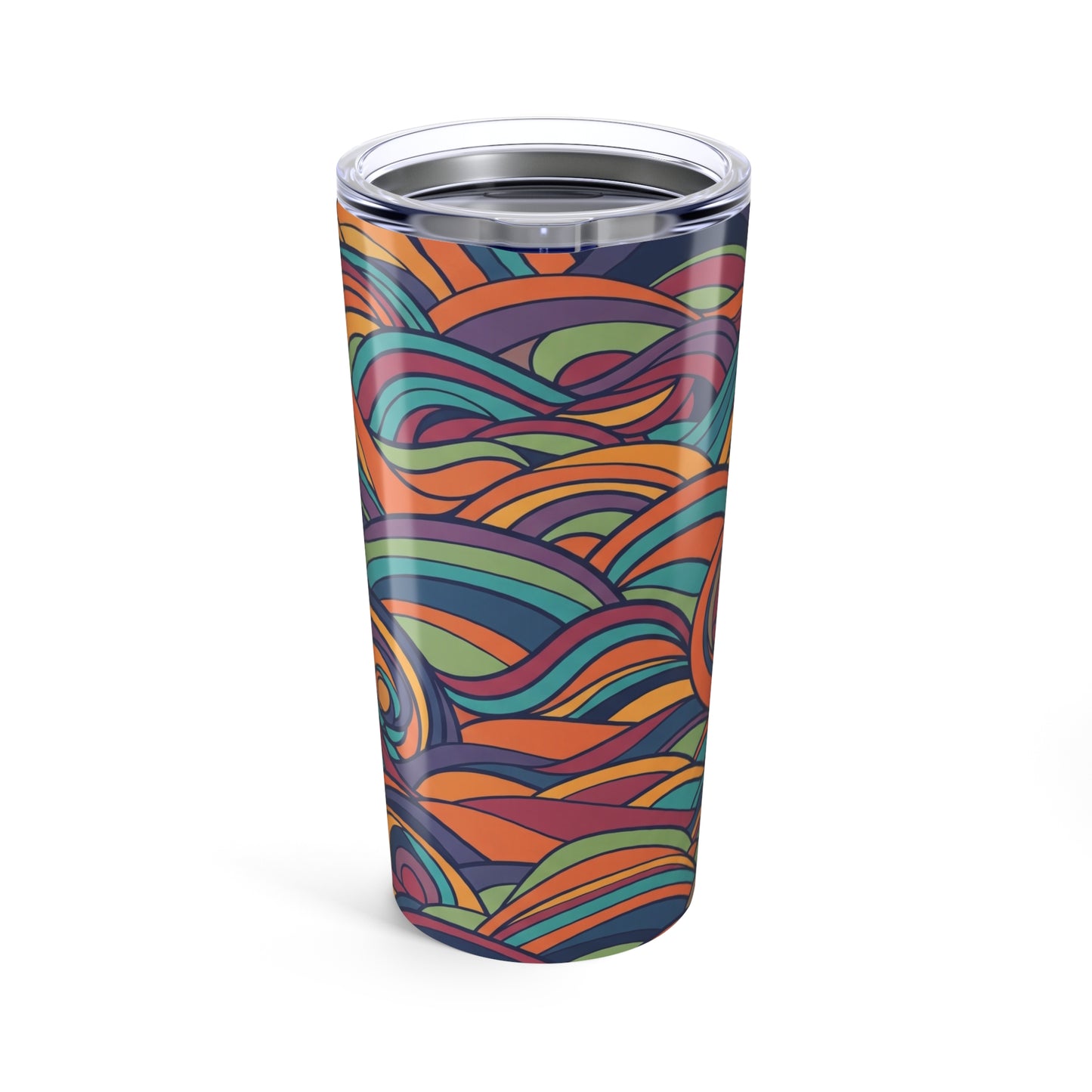 20oz Stainless Steel Tumbler With Double Wall Vacuum Insulation Keeps Hot And Cold Beverages Spill Resistant Leak