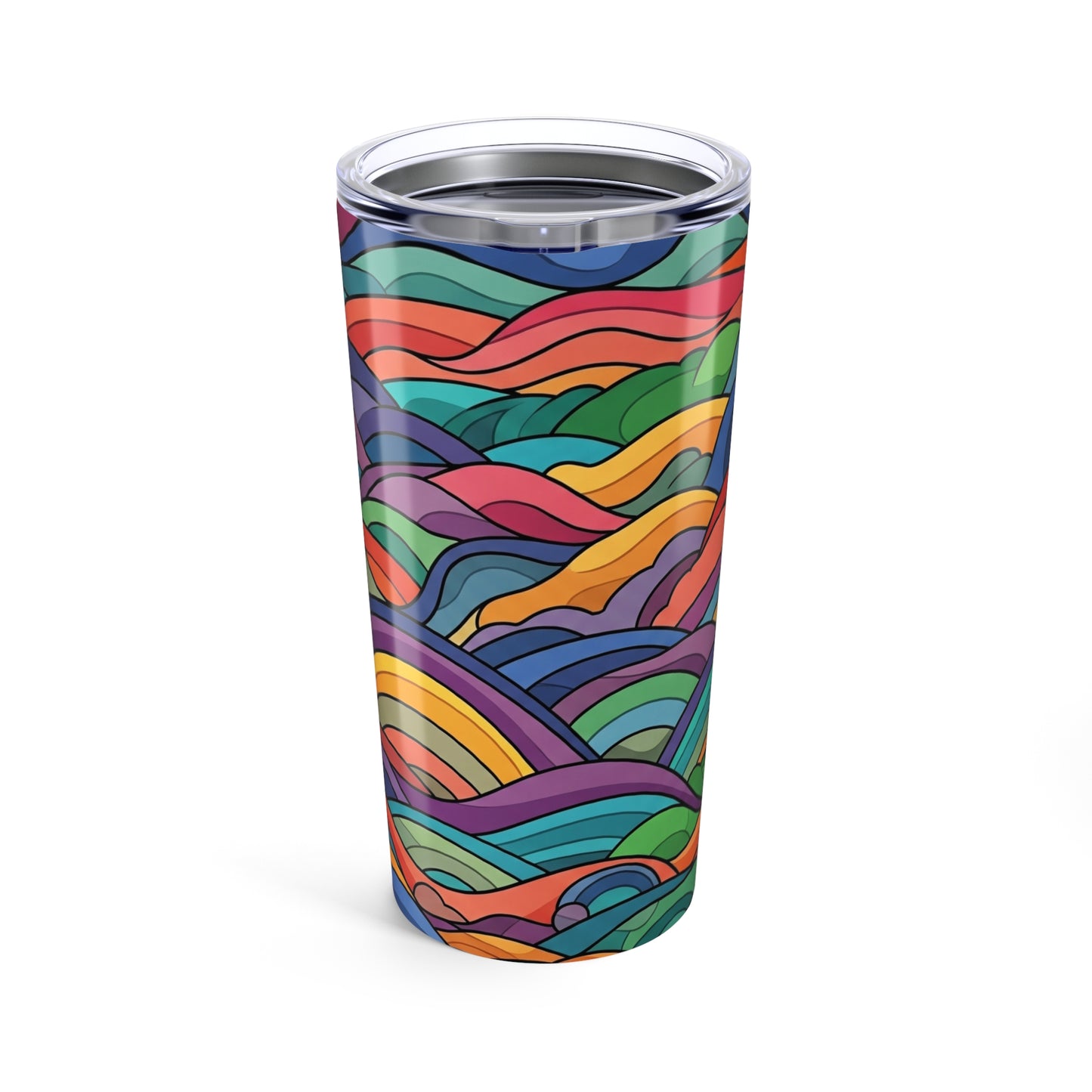20Oz Stainless Steel Insulated Tumbler With Double Wall Vacuum Thermal Spill Resistant Travel Coffee Mug Printed