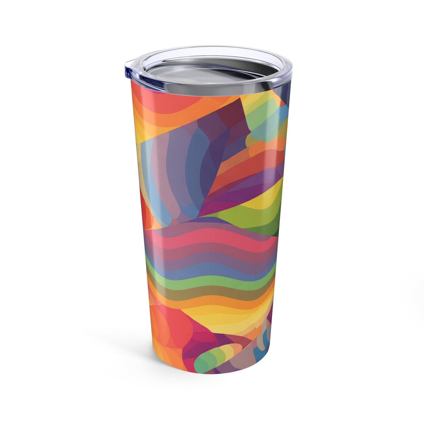 20oz Stainless Steel Tumbler With Double Wall Vacuum Insulation Spill Resistant Thermal Printed Travel Mug For