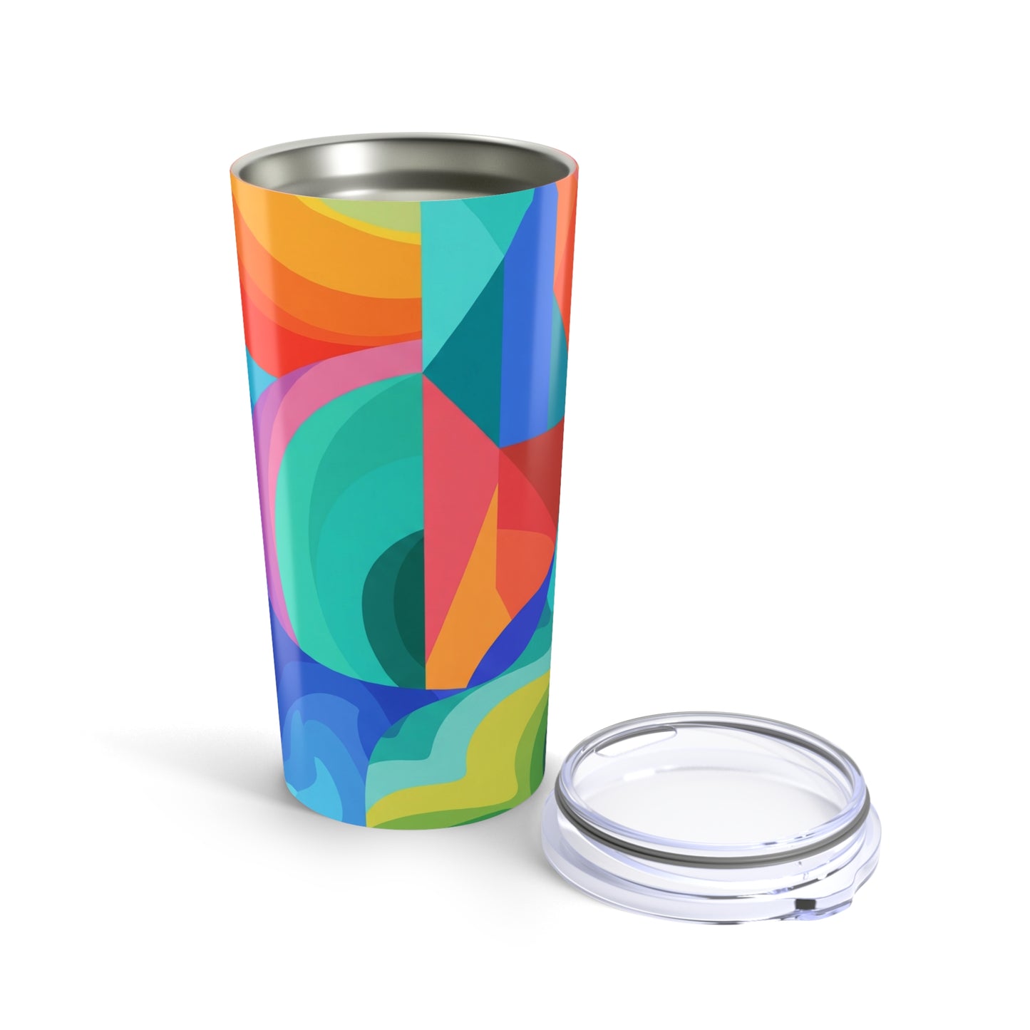 20oz Stainless Steel Printed Tumbler With Double Wall Vacuum Insulation Spill Resistant BPA Free Travel Coffee Cup