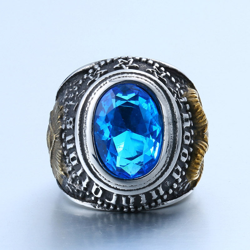 Mens Titanium Steel Ring Black Zircon Mosaics Wide Band Electroplated Fashion Jewellery Height 24mm Width 25mm