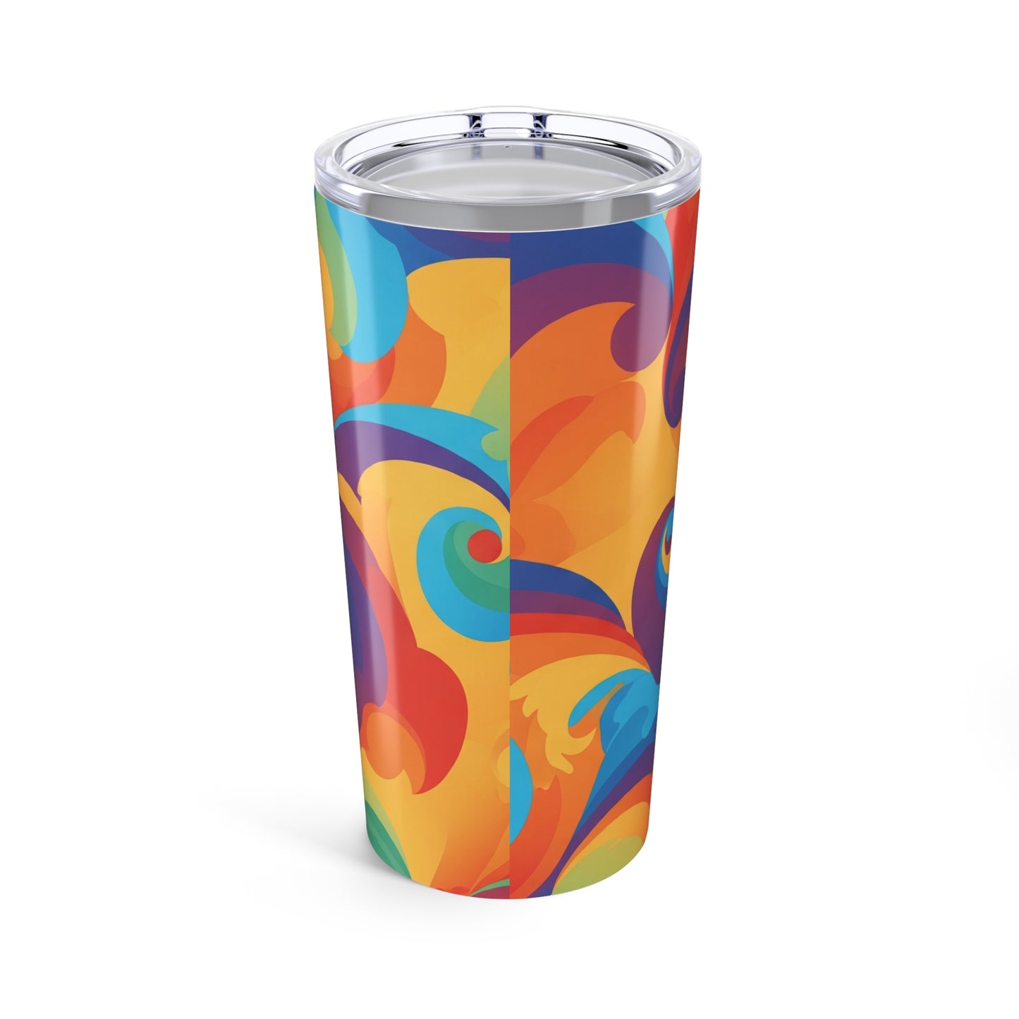 20 Oz Stainless Steel Tumbler With Double Wall Vacuum Insulation Spill Resistant For Hot And Cold Beverages Artwork