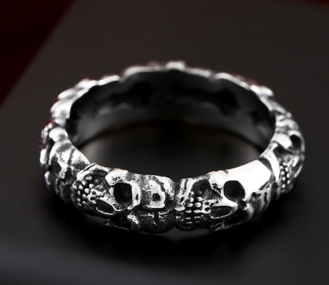 Men's Bone Collector Ring Intricate Skull Skeleton Design Durable Premium High Quality Jewelry Accessory Unique Bold Statement Gift for Him