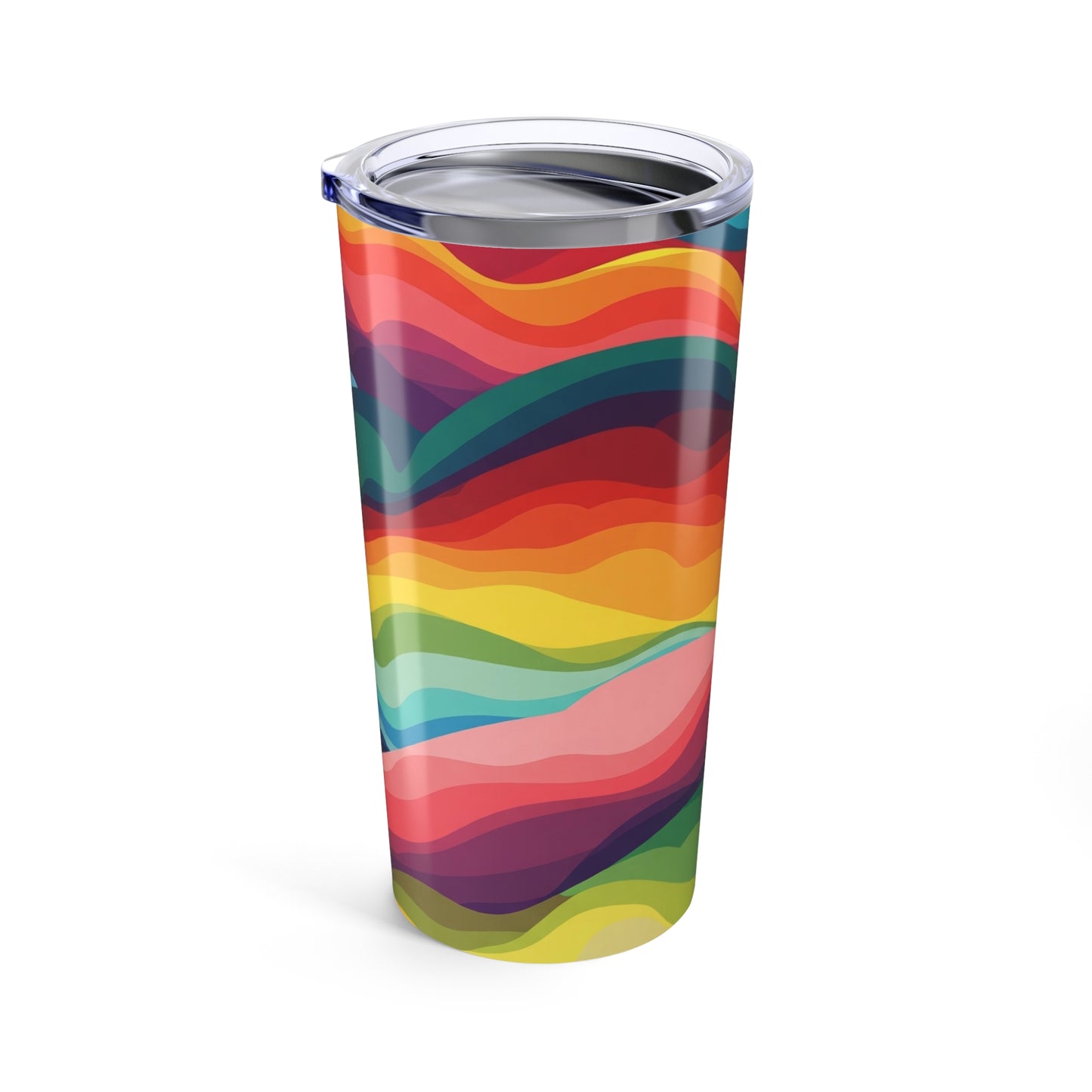 20oz Stainless Steel Tumbler With Printed Design Double Wall Vacuum Insulated Leak Proof Mug For Hot Or Cold