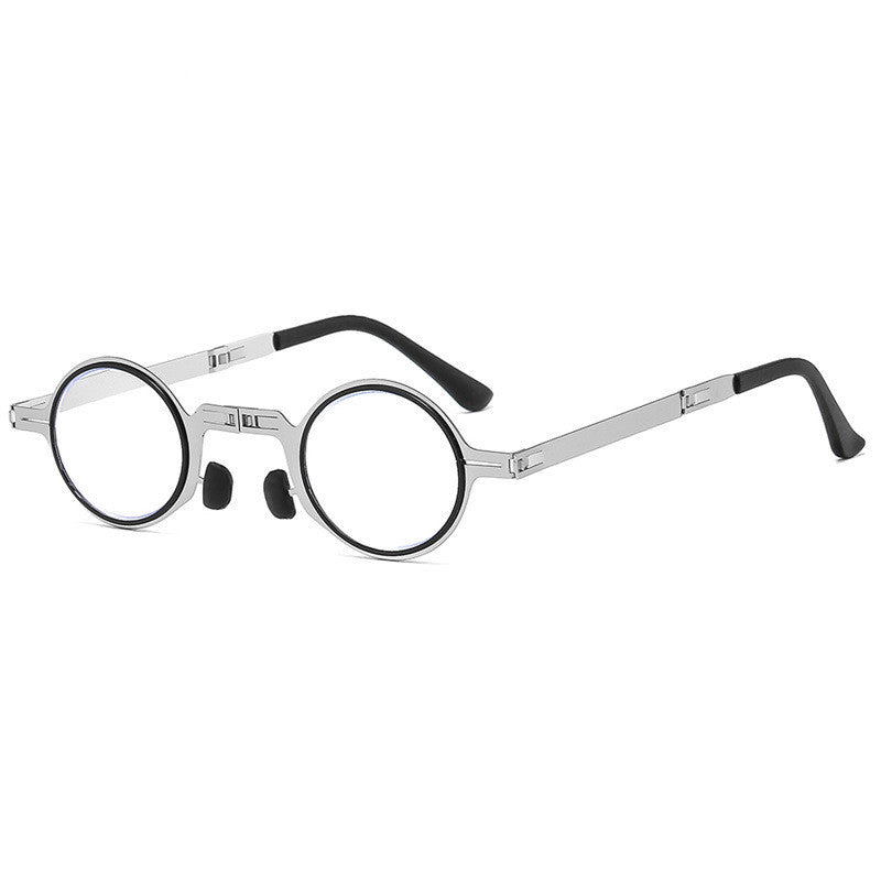 Folding Reading Glasses Metal Frames Readers For Small Faces Full Frame Design Powers 1.00 1.50 2.00 2.50 3.00