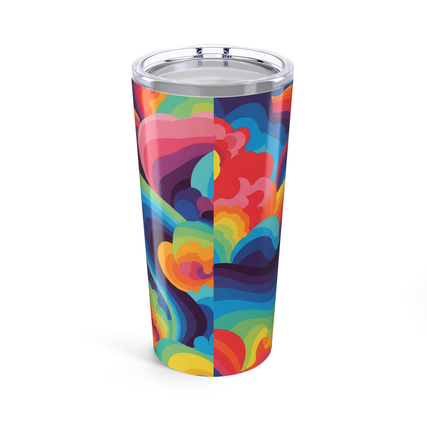 20oz Stainless Steel Tumbler With Double Wall Vacuum Insulation Spill Resistant And Printed Design For Daily Use