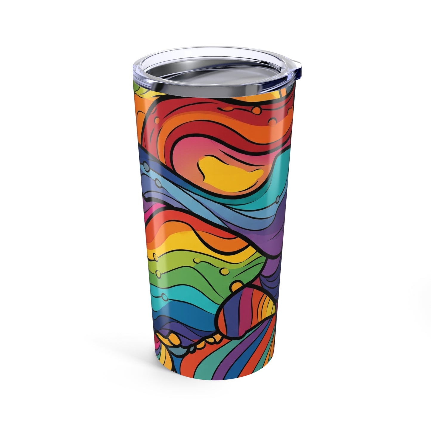 20oz Stainless Steel Travel Mug Pattern Double Wall Vacuum Insulated Spill Resistant Durable For Hot And Cold