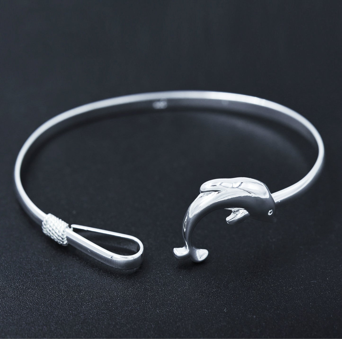 Unisex Silver Dolphin Bracelet Adjustable Zodiac Jewelry Korean Alloy Electroplated Wedding Birthday Korean Style