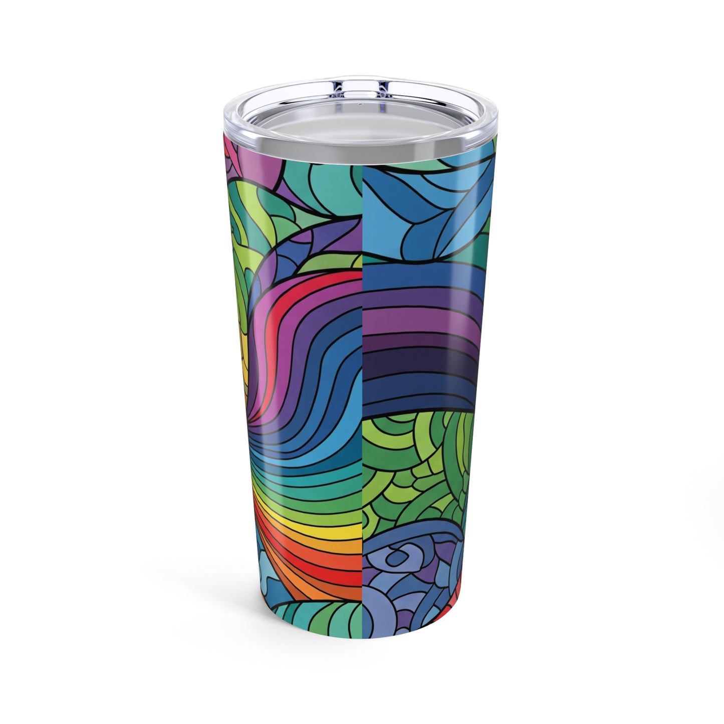 20oz Stainless Steel Tumbler Double Wall Vacuum Insulation Spill Resistant Travel Mug Keeps Drinks Hot Or Cold