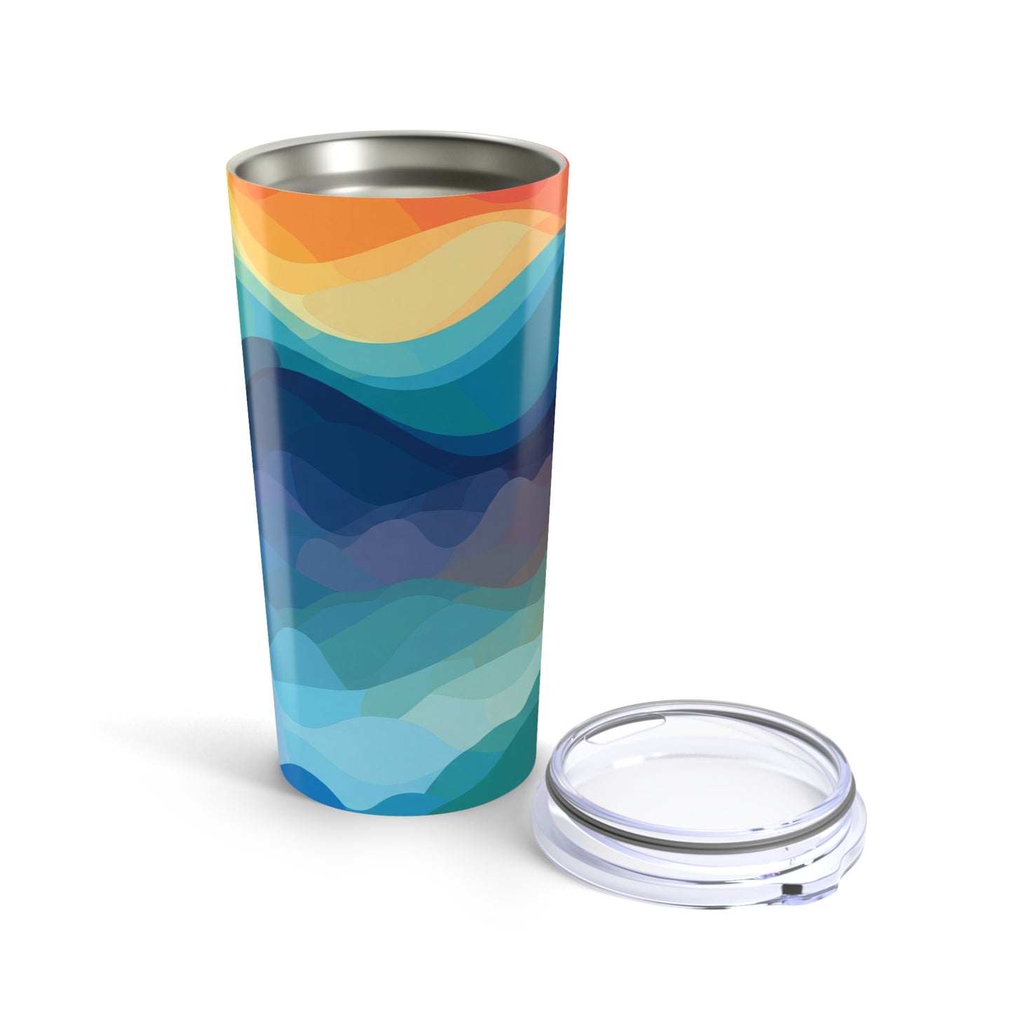 20 Oz Stainless Steel Tumbler Printed Pattern Double Wall Vacuum Insulated Spill Resistant Travel Mug Dishwasher