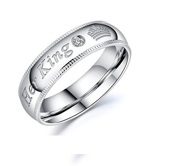 Couple Rings Titanium Steel Matching Promise Rings for Men and Women Durable High Quality Jewelry for Everyday