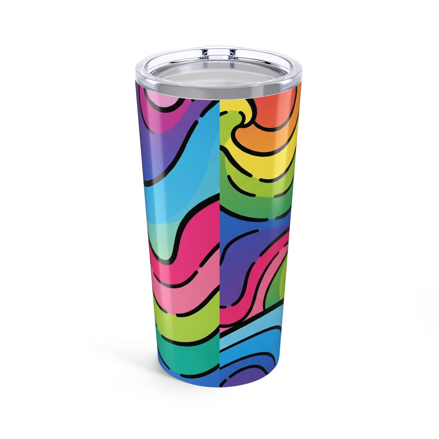20oz Stainless Steel Tumbler With Double Wall Insulation Spill Resistant Durable Printed Travel Mug Dishwasher Safe