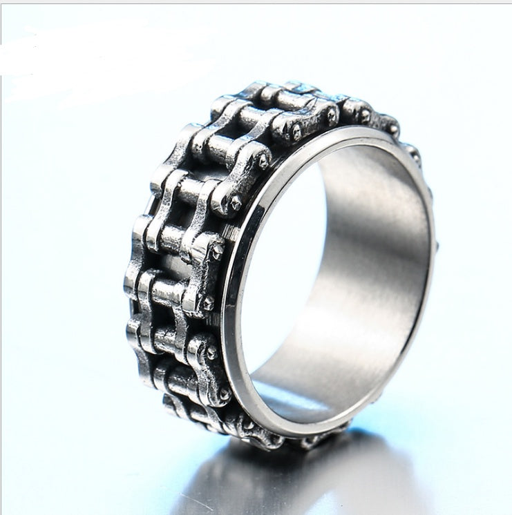 Personalized Retro Motorcycle Accessories Wholesale Stainless Steel Chain Ring Personalized Personalized Retro