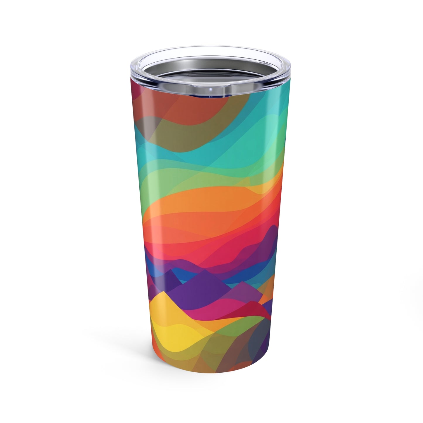 20oz Stainless Steel Travel Mug With Printed Design Double Wall Insulation Leak Proof For Hot Beverages For Daily