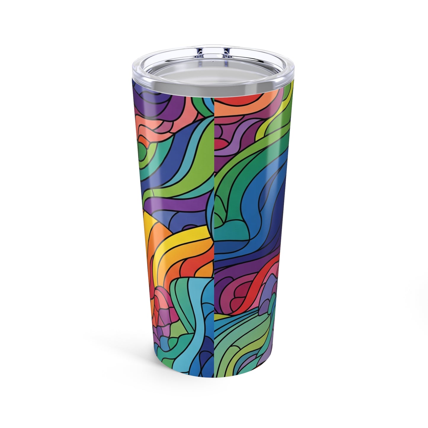 20oz Stainless Steel Tumbler With Double Wall Vacuum Insulation And Artwork Durable Travel Mug For Hot Or Cold