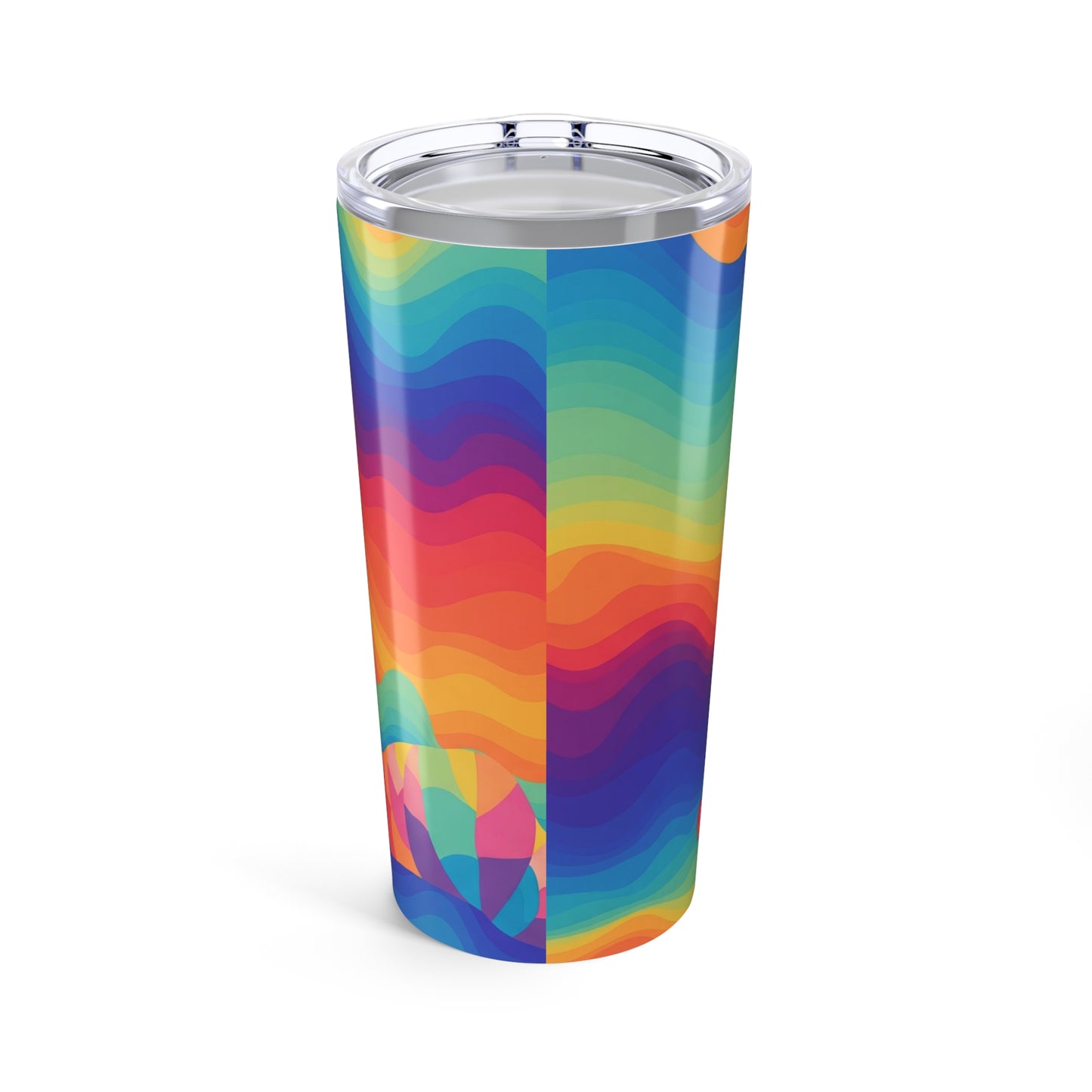 20 Oz Stainless Steel Printed Tumbler Double Wall Vacuum Insulated Spill Resistant Durable Hot Cold Travel Coffee