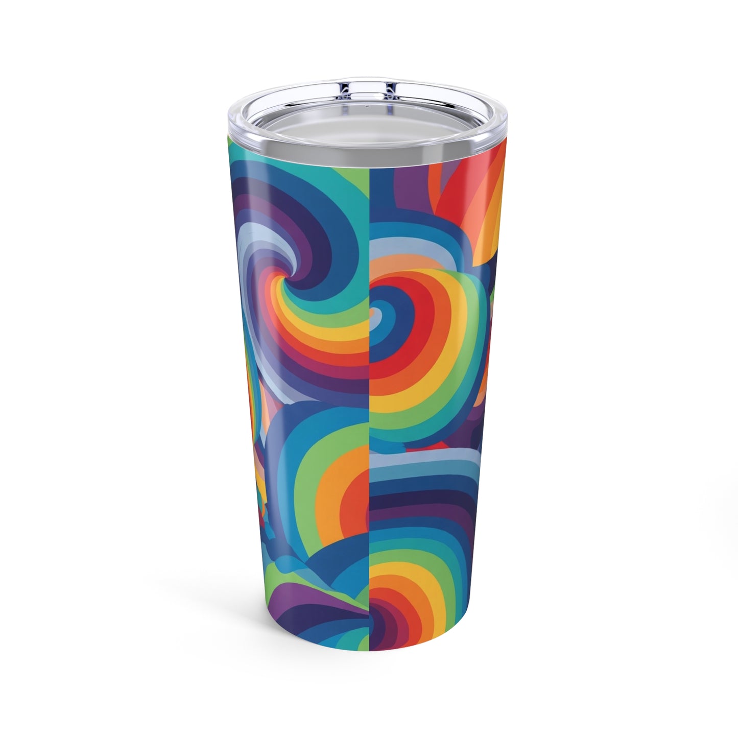 Twenty Ounce Stainless Steel Tumbler With Double Wall Vacuum Insulation Leak Proof Lid Keeps Drinks Hot Or Cold