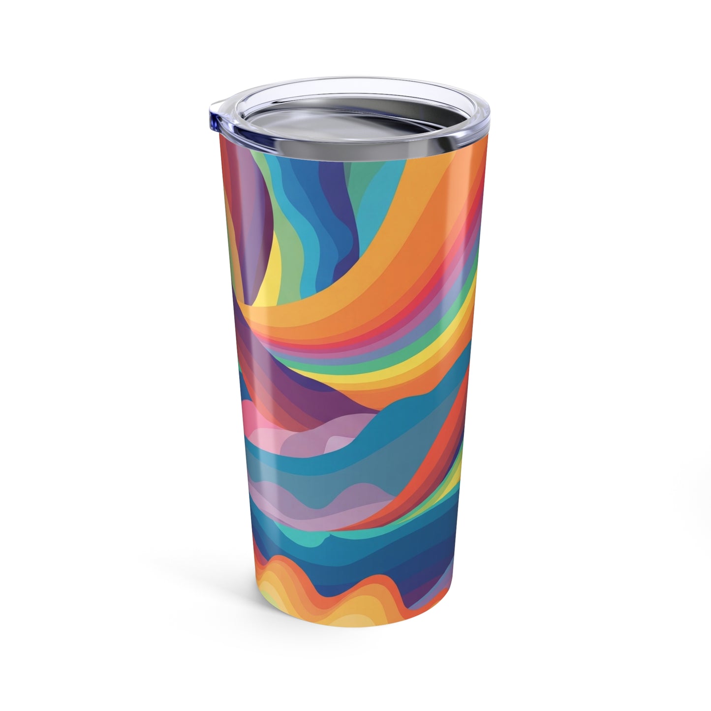 20oz Stainless Steel Printed Tumbler With Double Wall Vacuum Insulation And Leak Proof Lid For Hot Or Cold
