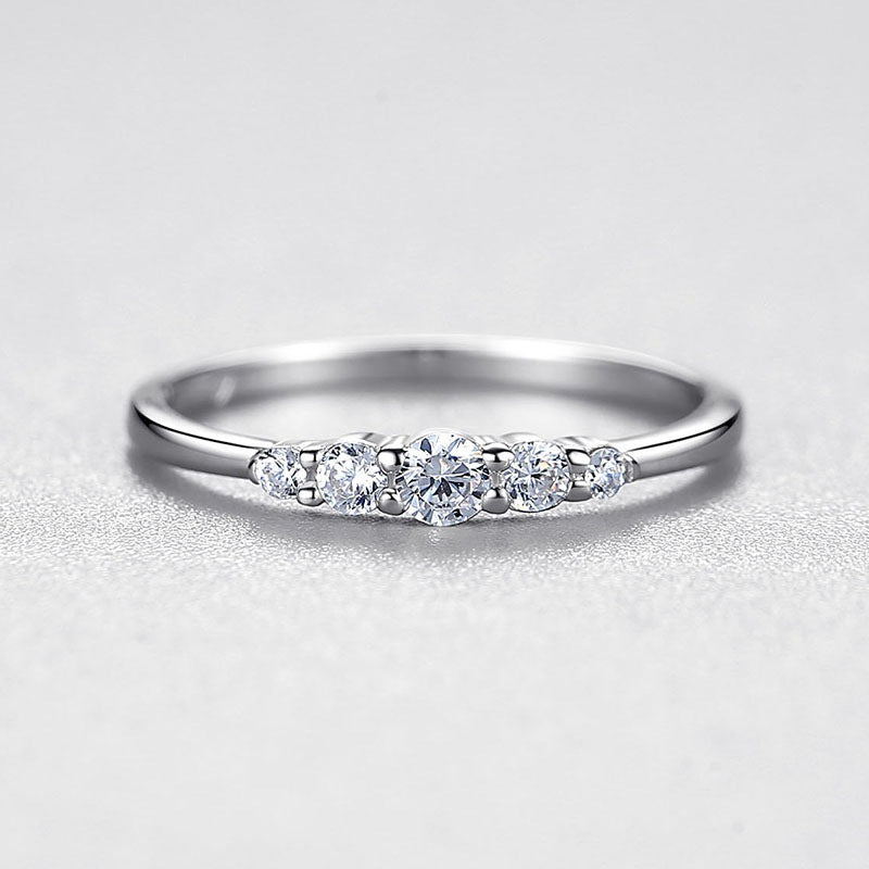 Silver Ring Korean Geometry Diamond Ring Individually Packed for Festivals Hand Jewelry Stacking Ring Korean Style Ring Diamond Processing Technology Ring