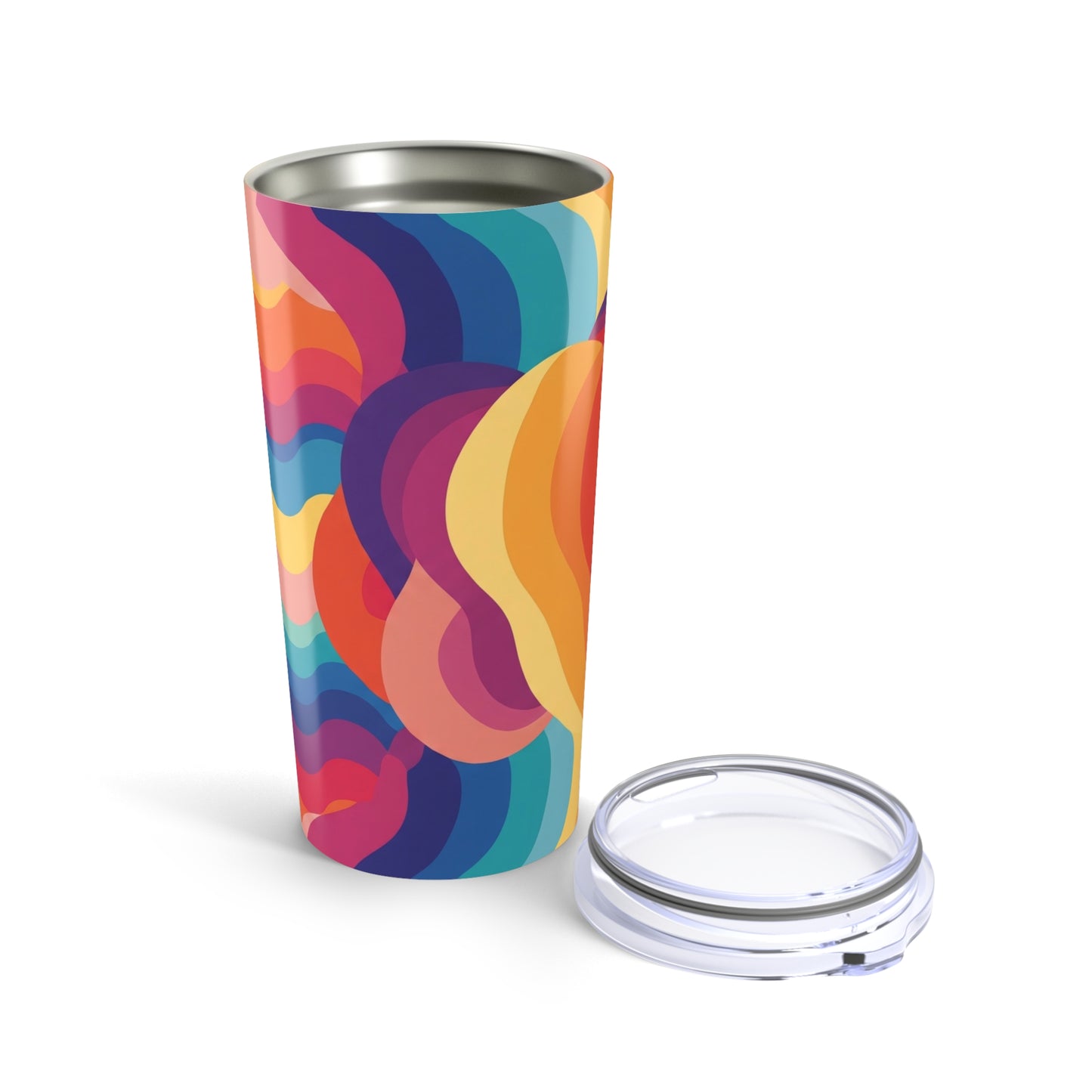20oz Stainless Steel Tumbler With Double Wall Vacuum Insulation And Leak Proof Lid For Hot And Cold Beverages