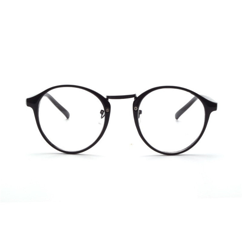 Retro Full Frame Glasses For Decoration And Optician Use Metal Plastic Frame Resin Lenses Colorful Brown For Display
