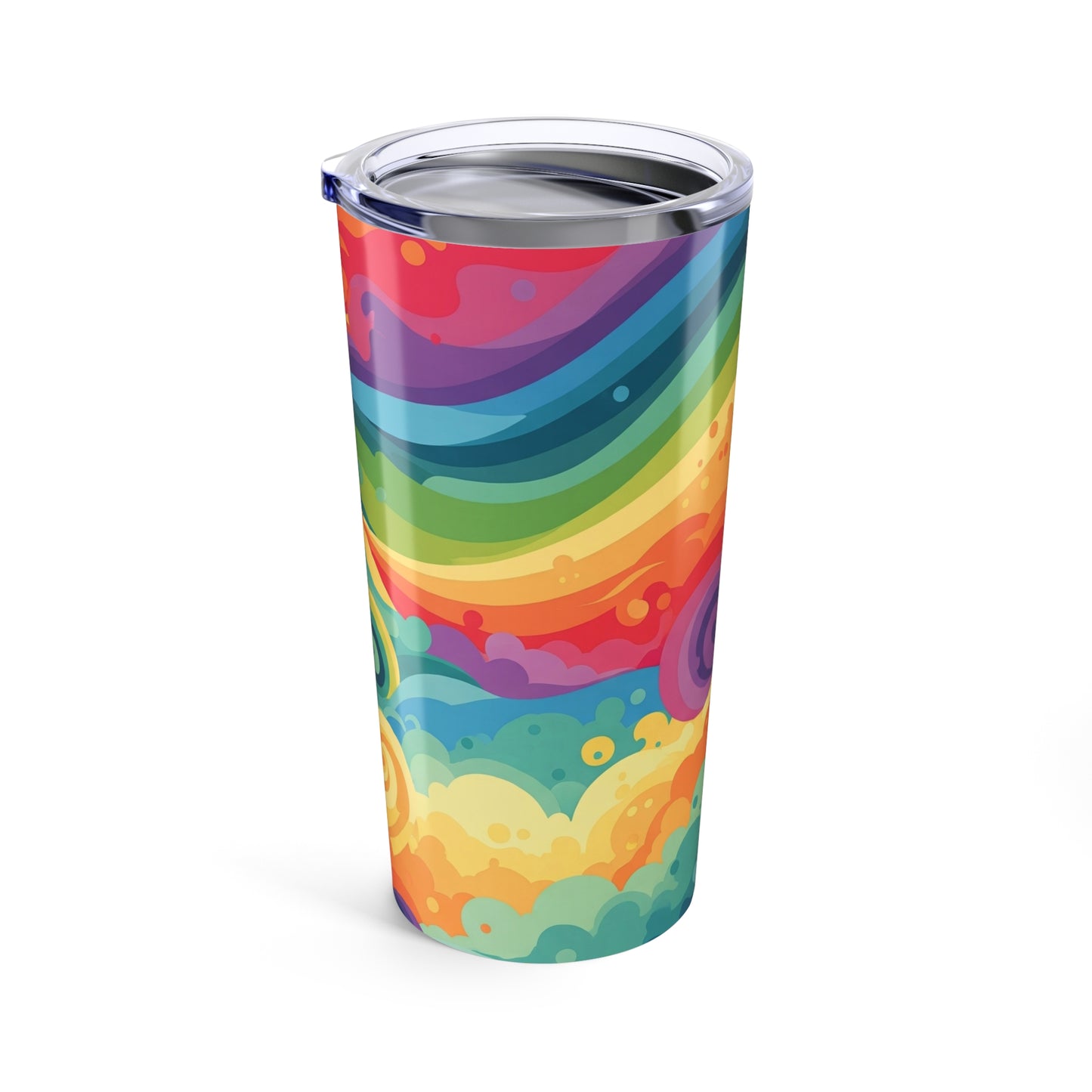 20oz Stainless Steel Tumbler With Printed Design Double Wall Vacuum Insulation Spill Resistant Dishwasher Safe