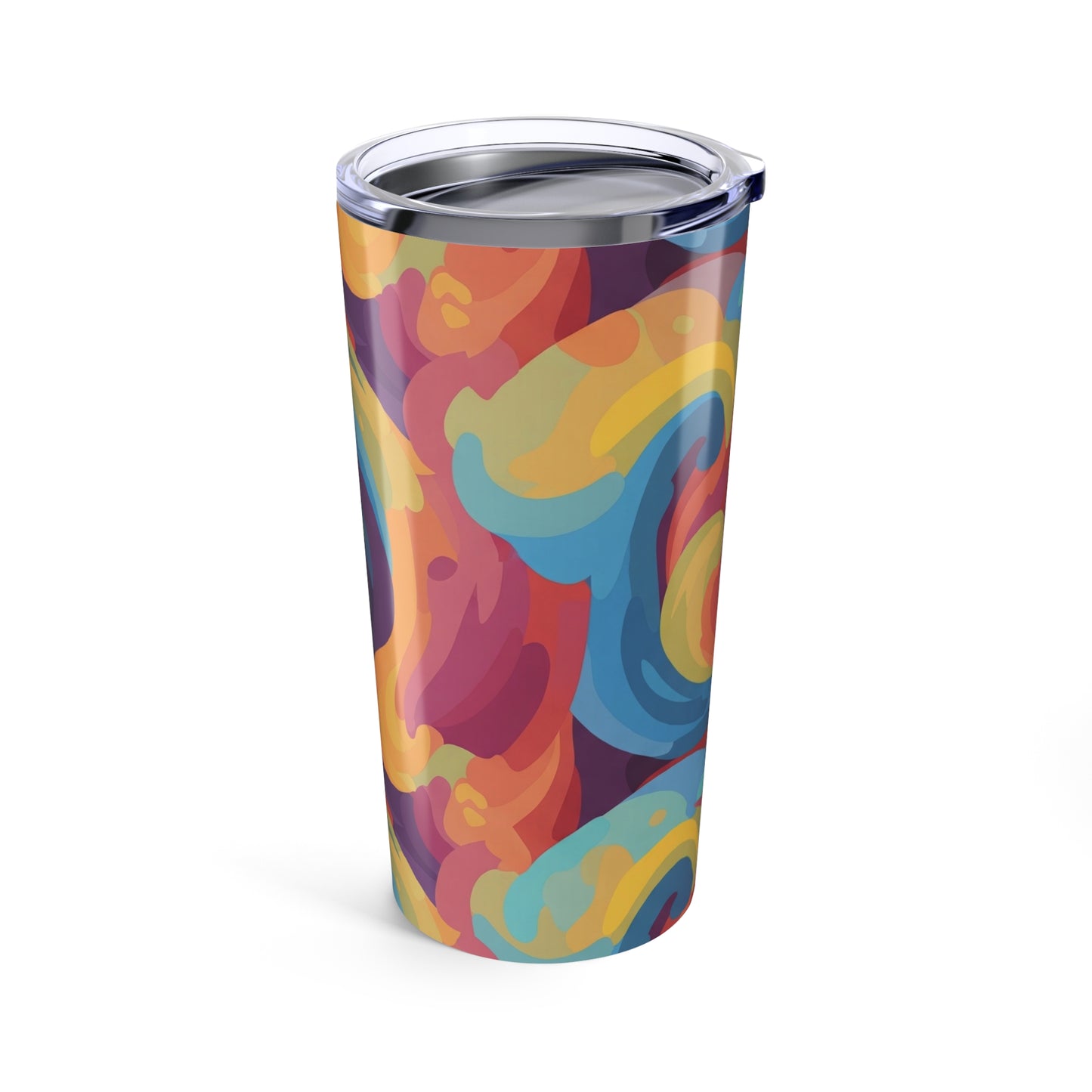 20oz Stainless Steel Travel Tumbler With Double Wall Vacuum Insulation Spill Resistant Durable Printed Design